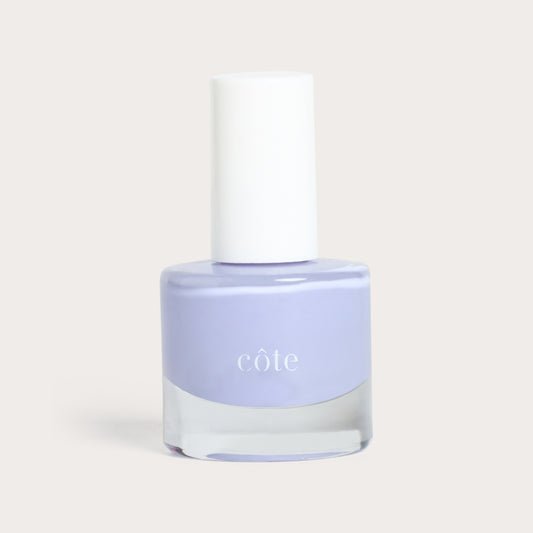 Côte Beauty Sugar Côte Soft Lavender Non-Toxic Nail Polish bottle. 